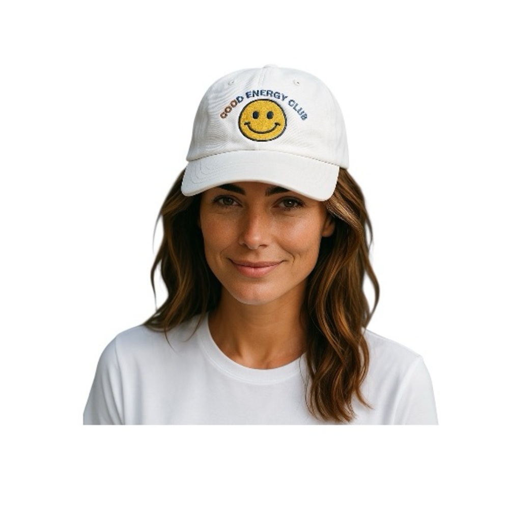 “Good Energy Club” Happy Face Baseball Hat - Picture 8 of 11